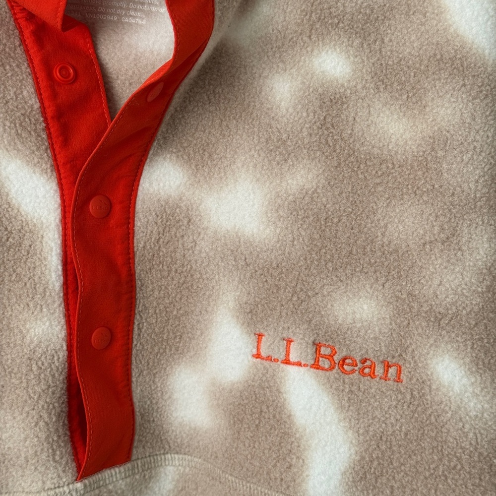 L.L. Bean Tan and Red Men's Sweater - Picture 3 of 5
